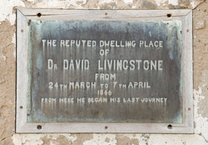 Dr Livingstone Plaque